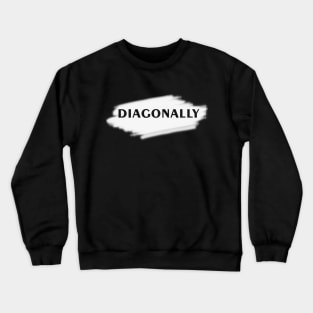 Diagonally Crewneck Sweatshirt